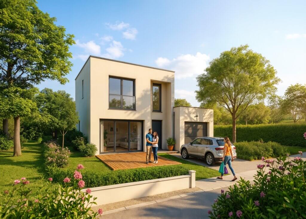 Les Villas Myia à Cuzieu, 4 maisons contemporaines avec terrain, pour construction